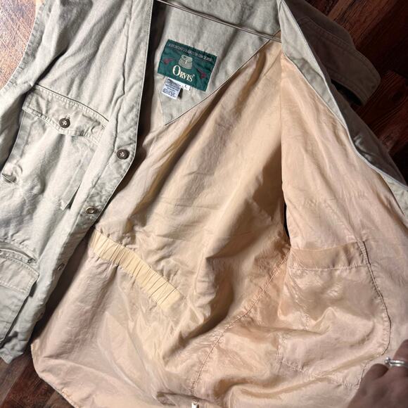Vintage ORVIS Fishing Hunting Safari Style Cargo Vest - Sz Large - Picture 5 of 5
